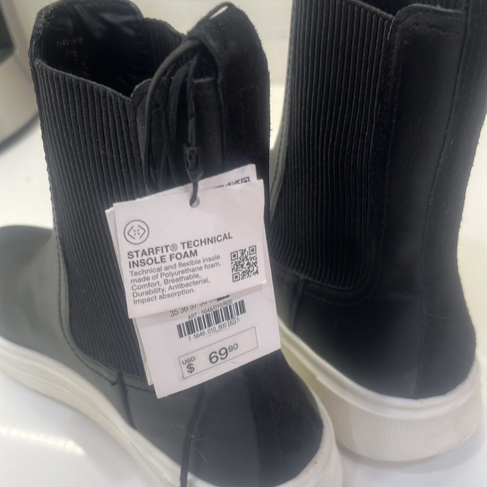 Zara black high tops NWT - Picture 7 of 7